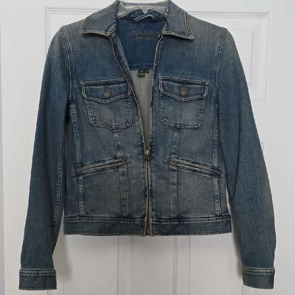 Lauren Jeans Co. Women's Denim Jacket By Ralph Lauren Size XS - Picture 1 of 5
